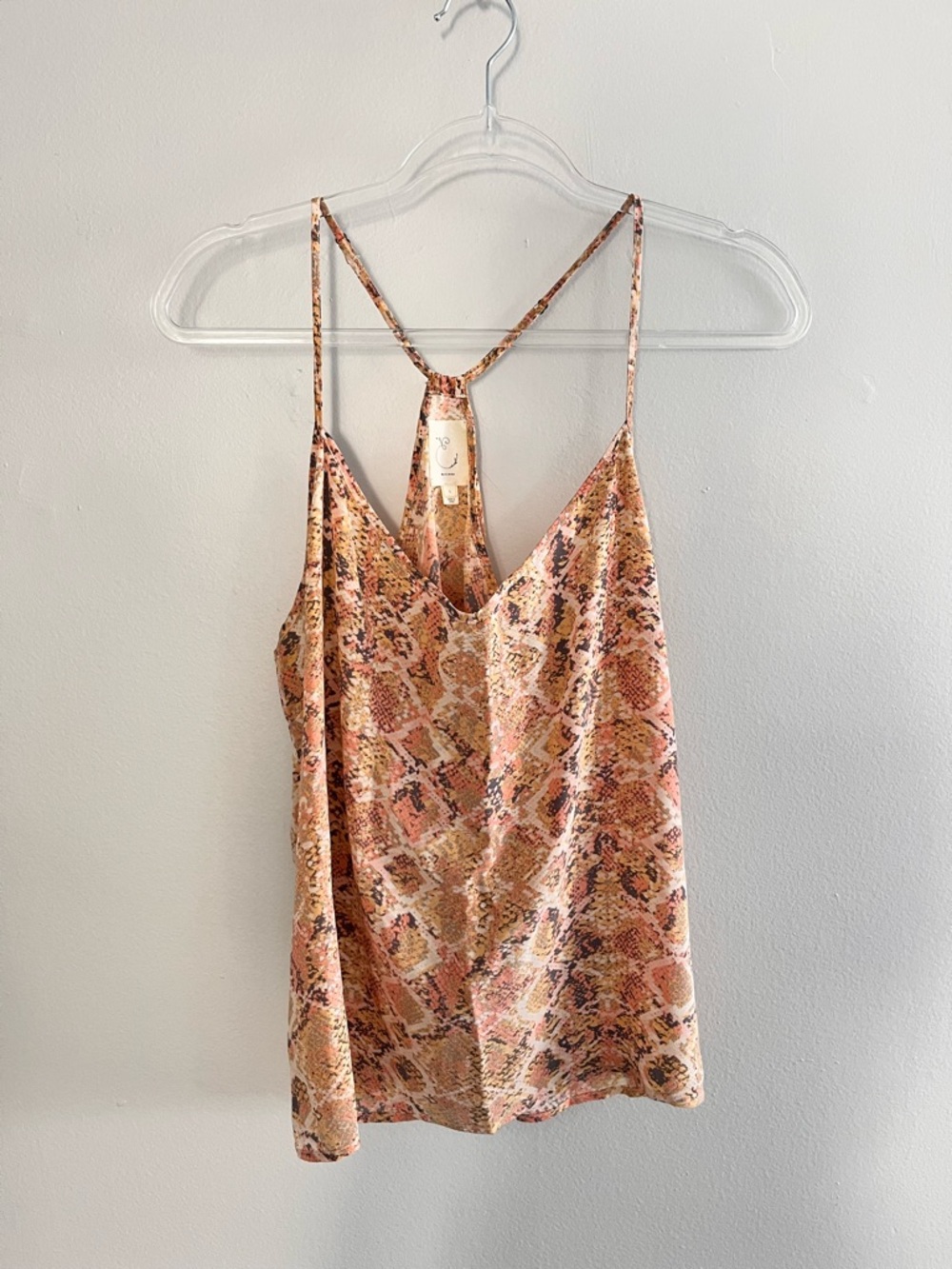 ANTHROPOLOGIE E BY ELOISE 100% Silk Racerback Tank Top - Picture 3 of 6